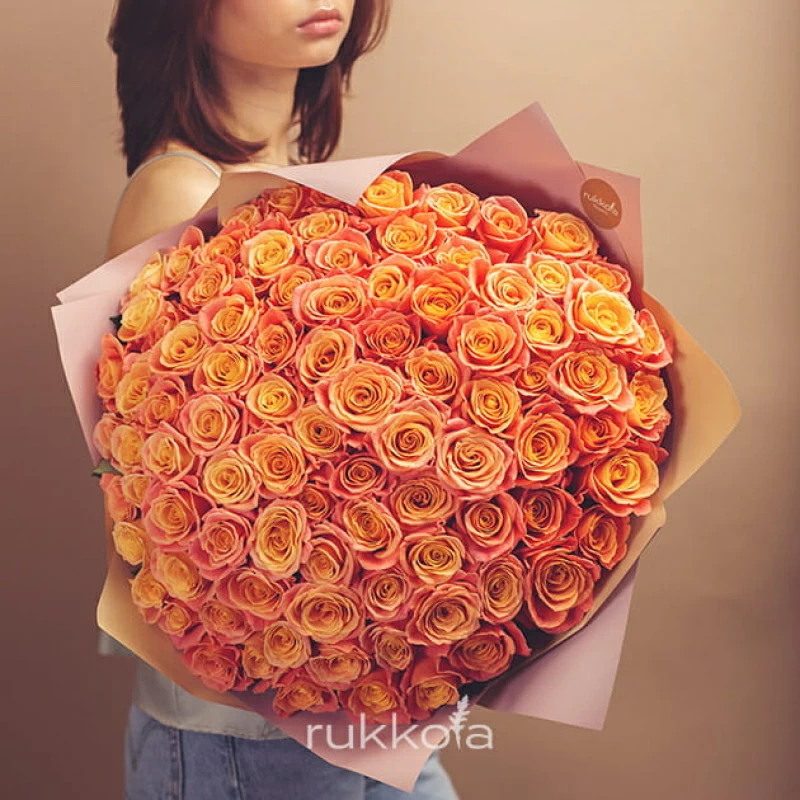 101 персиковая роза