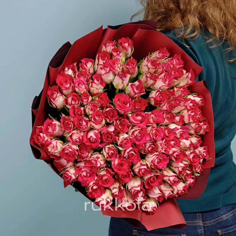 101 темно-розовая роза (Кения)