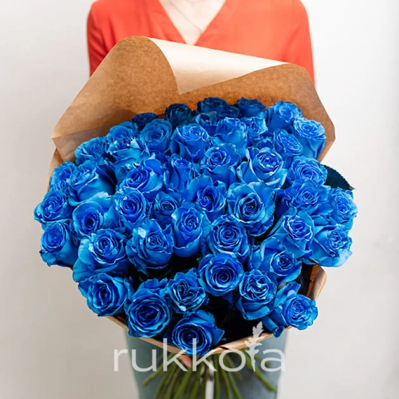 45 синих роз