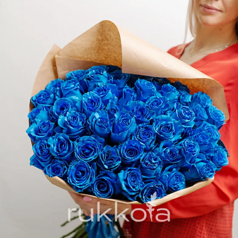 51 синяя роза