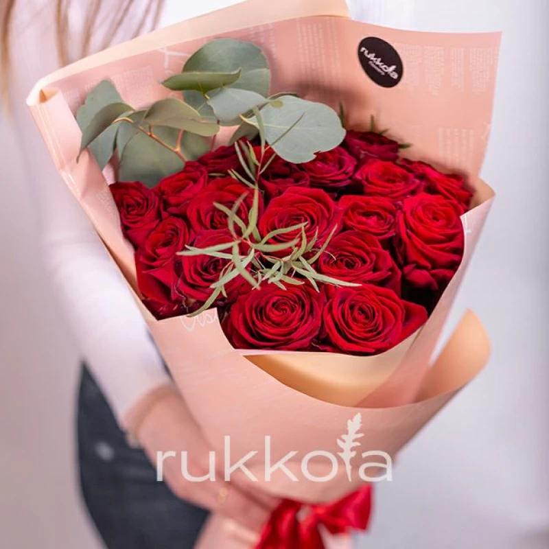 21 красная роза