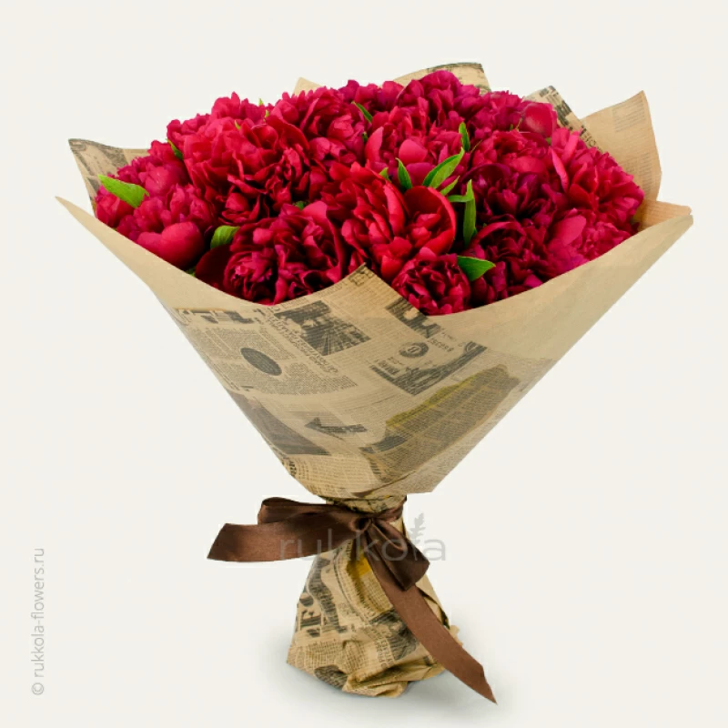 21 красный пион