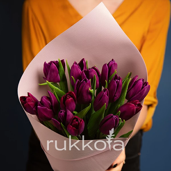Тюльпан фиолетовый оптом 1 пачка 50 шт.